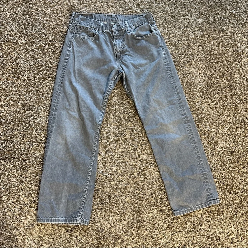 Levi's 569 Straight Jeans in Gray Denim